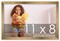 11x8 Solid Wood Picture Frame with UV-Resistant Acrylic & Acid-Free Backing, Available in 6 Finishes: Matte Black, Matte White, Metallic Bronze, Silver, Natural Wood Grain & Mahogany